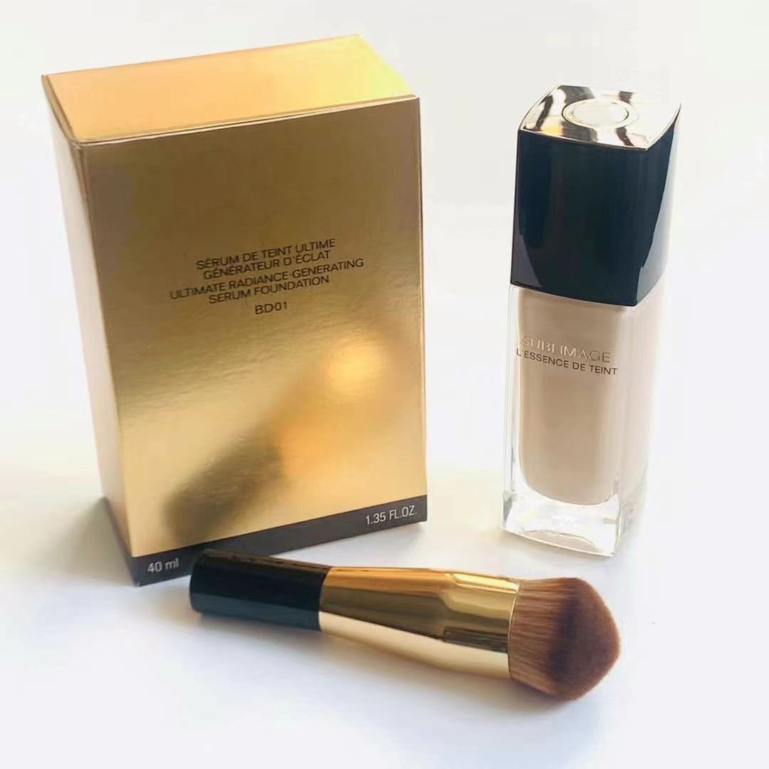 

High Quality New Makeup Ultimate Radiance Generating Serum Foundation Liquid 40ml+Makeup Brush Cosmetics Face+gift, B01