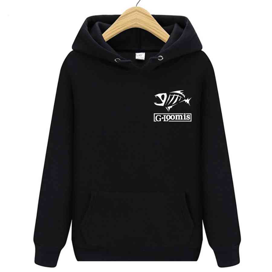

Sweatshirts Spring Autumn G.loomis Printed Brand Men's Outdoor Fishing Clothing Casual Sports High Quality, Black