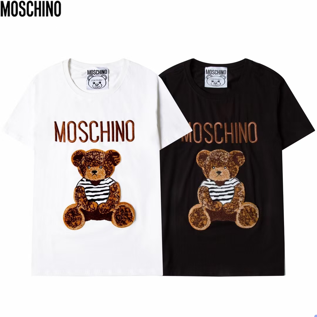 

Men's Women tops Designer wave letter languages printed classic Couples T-shirts Summer 19SS top Fashion Man Clothing Street Short sleeve -6, White;black