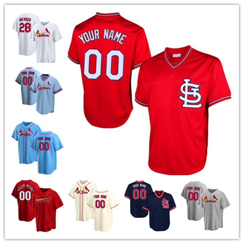 

men's baseball jersey custom 28 Nolan Arenado 46 Paul Goldschmidt Jerseys Carpenter Cardinal Ozzie Smith Harrison Bader Stan, Hongque