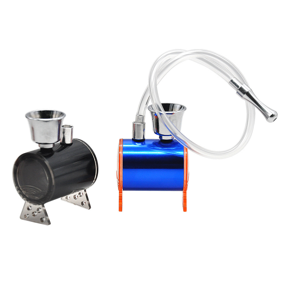 

Colorful metal tobacco pipe with rubber tube Cigarette Smoking pipes Holder Accessories Good Creative Retail/Wholesale Portable scale