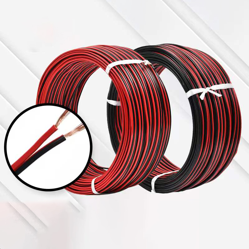 

wire 100Meters RVB LED Cable Red and Black Insulation Extension Wire Copper