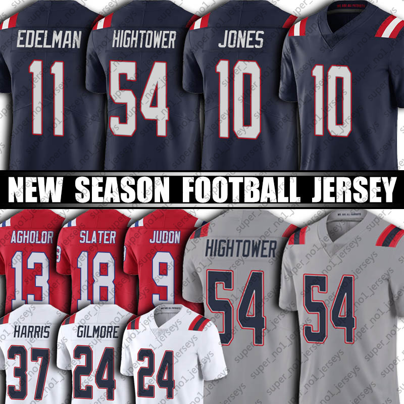 

New Patriot 10 Mac Jones Donta Hightower Jersey England Stephon Gilmore Julian Edelman Damien Harris Football Jerseys Matthew Slater Nelson Agholor Harry Winovich, Man custom jersey (agz)