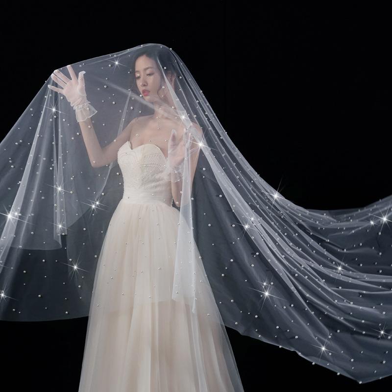 

Headpieces The Bride's Main Wedding Gauze Is Super Xian Sen. Long Trailing Versatile For Female Brides