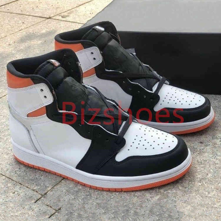 

Electro Orange Casual Shoes 1 High OG Black Toe Shattered Backboard Sneakers Outdoor Trainers Hyper Royal