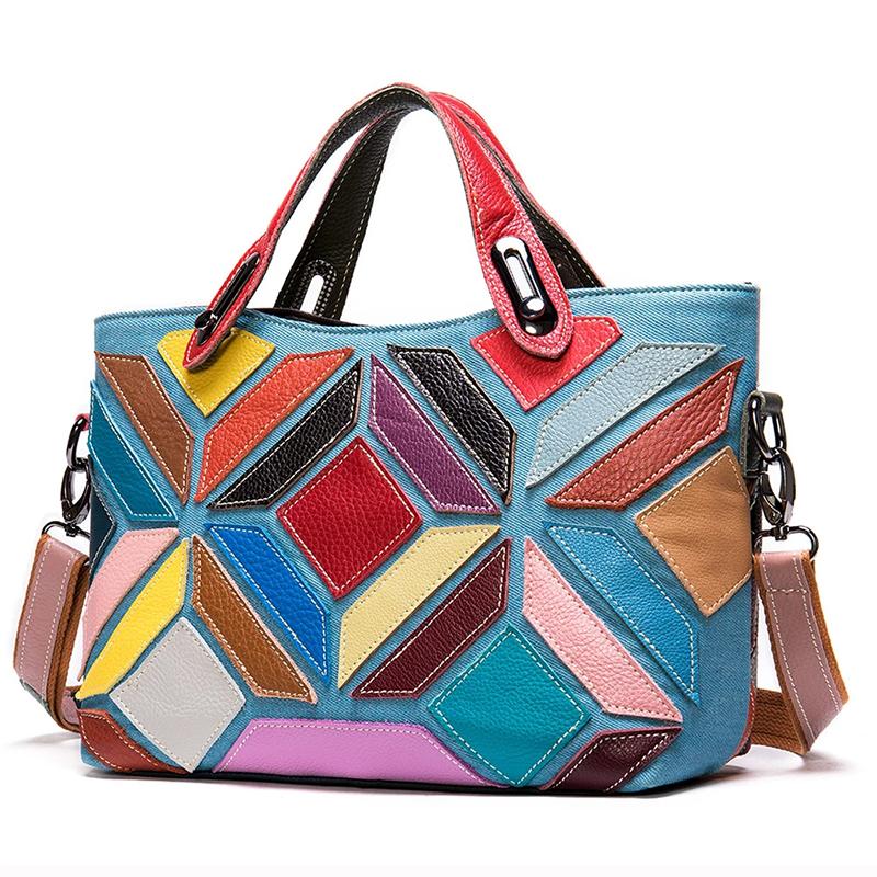 

Evening Bags Luufan For Women 2021 Women's Shoulder Bag Genuine Leather Designer Crossbody Hand Handbags, 950-colorful