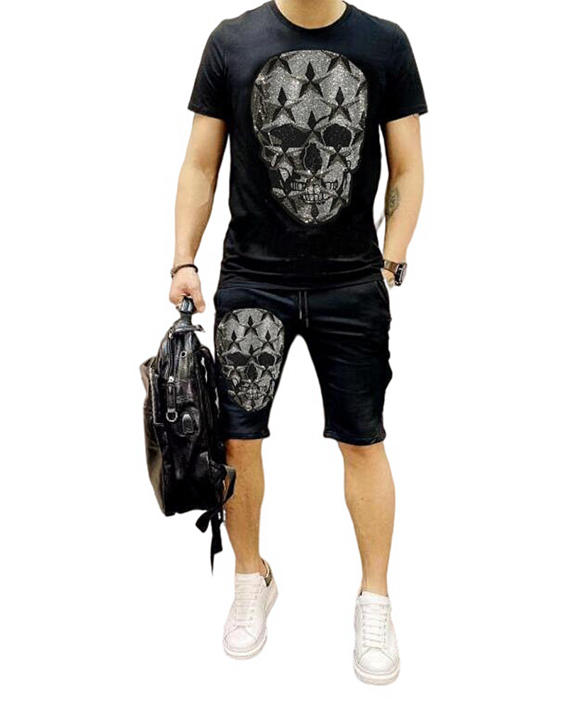 

Anime Brand Hot Drill Men set Sweatshirts Oversize Loose Fashion Men's tracksuit, As picture shown