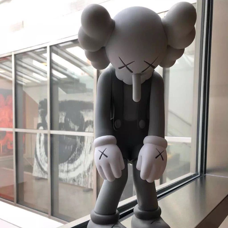 KAWS Delicate Doll design modern art 28CM Figures small lie compan on toy custom vinyl pvc Graffiti figure statue Decorations Original Fake-image-676802333