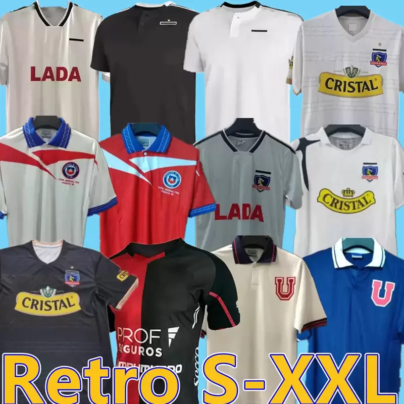 

RETRO JIMENEZ Palestino Deportivo Soccer Jerseys Champion 30th Copa Libertadores PARRAGUEZ Colón Colo-Colo 1991 2006 2011 football shirt Universidad de Chile