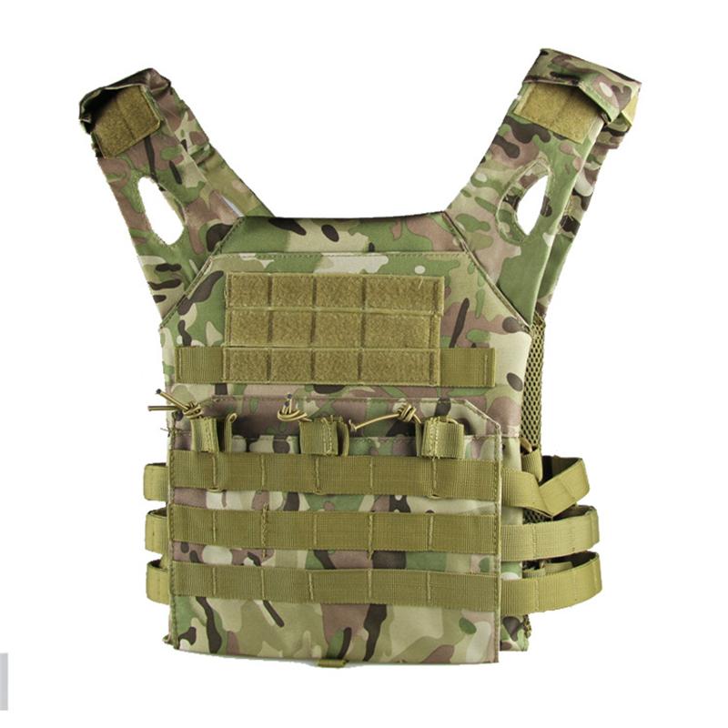 

Hunting Jackets Tactical Vest Military Molle Plate Carrier Magazine 600D Nylon Paintball CS Outdoor Protective Lightweight Vests, Camo;black