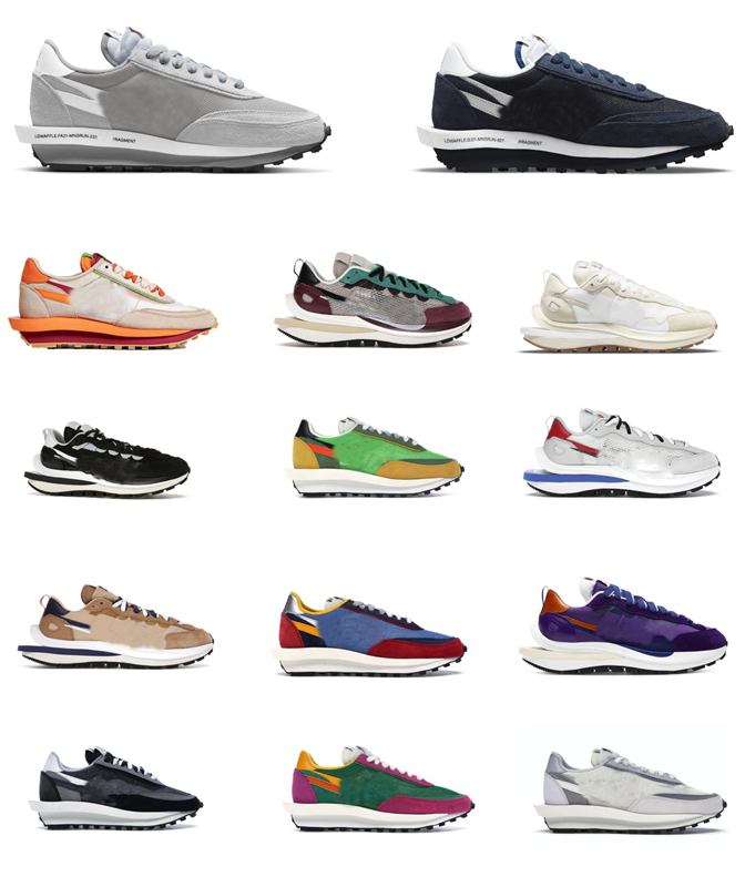 

2021 Authentic Vaporwaffle LDWaffle LDV Shoes CLOT Fragment Net Orange Blaze Blackened Blue Light Smoke Grey Black White Sail Gum LD Fuchsia Game Royal Men, 26