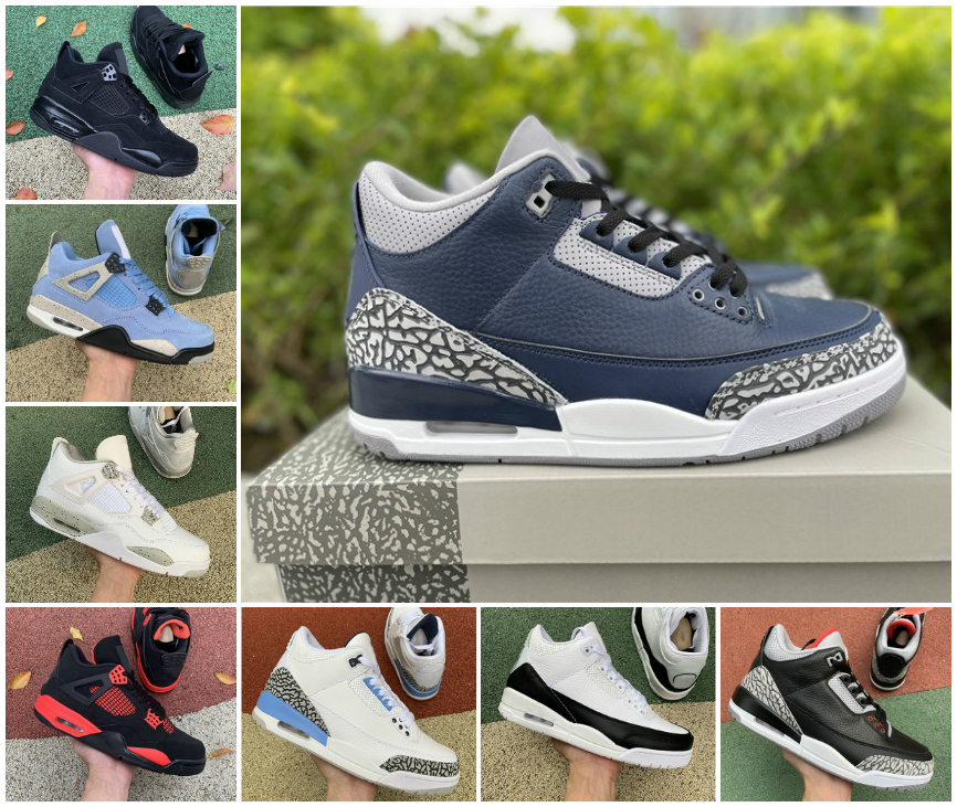 

Dark Mocha Iris Men basketball shoes Retro 3s jumpman 3 Cardinal Red Pine Green Racer Blue unc Cool Grey Hall of Fame Court Purple Laser Orange mens trainers sneakers, Bubble package bag