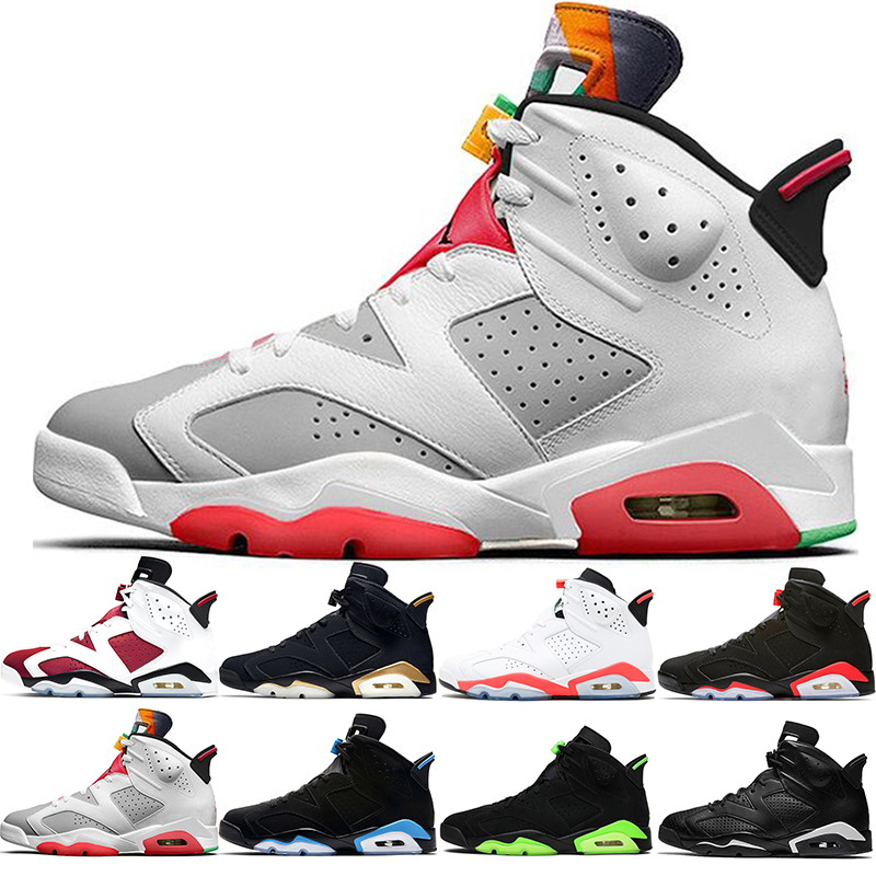 

Discount Basketball Shoes 6s Mens Trainers 6 DMP Carmine Hare UNC Triple Black Infrared Electric Green Sport Athletic Sneakers Size 40-47, #5 hare