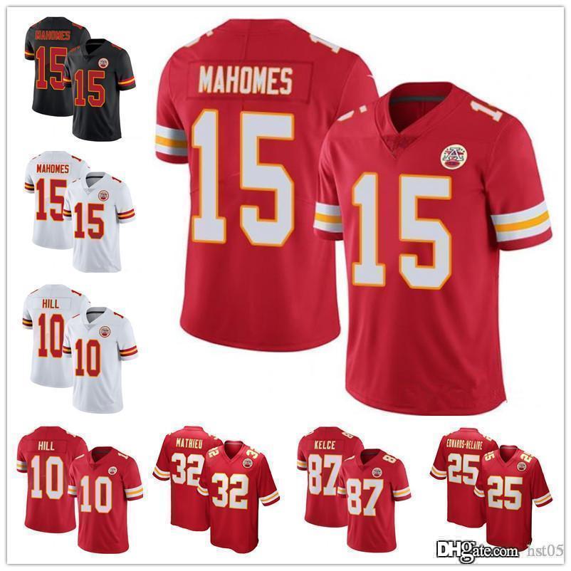 

Men Women Youth KansasCityChiefs15 Patrick Mahomes 10 Tyreek Hill 32 Tyrann Mathieu 87 Travis Kelce red Football Jerseys, Color