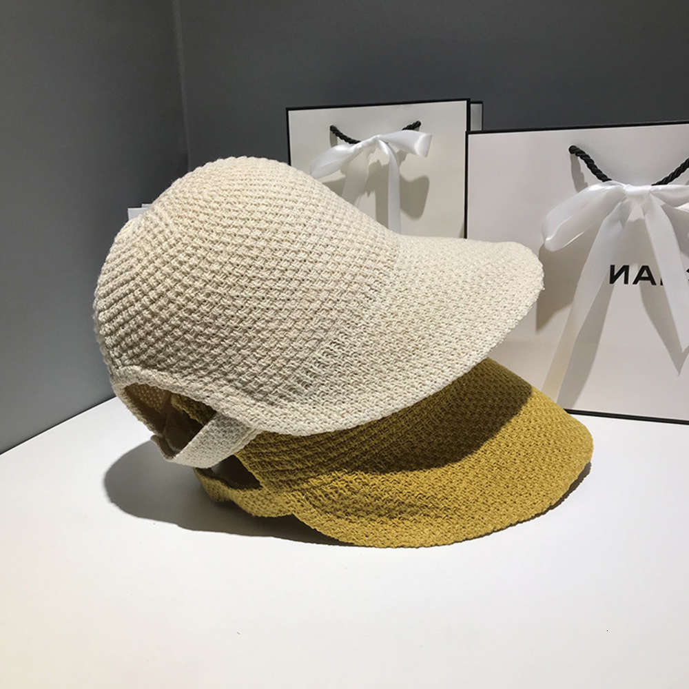 

Knitted cap children's summer Korean fashion casual sun visor, Blue;gray