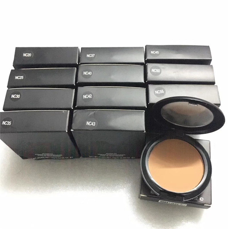 

Face Powder Makeup Plus Foundation Pressed Matte Natural Make Up Easy to Wear 15g NC 11 Colors Facial Powders, Choose color left message