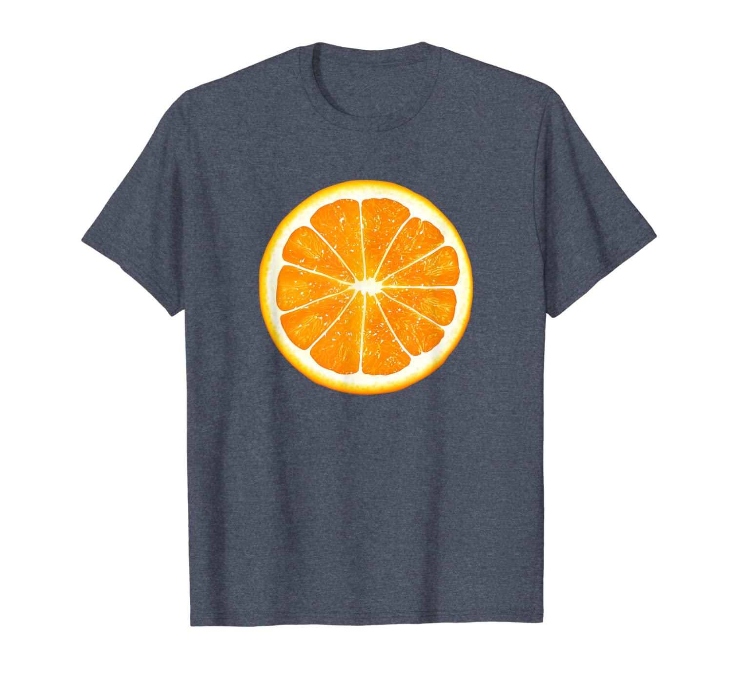 

giant orange slice fruit t-shirt fun foodie vegan summer tee, White;black