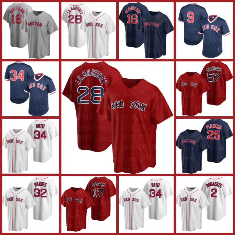 

2021 Red Sox Jerseys 28 J.D. Martinez Andrew Benintendi Jackie Bradley Jr. Enrique Hernandez David Ortiz Baseball Rafael Devers Chris Sale C, Blue;black