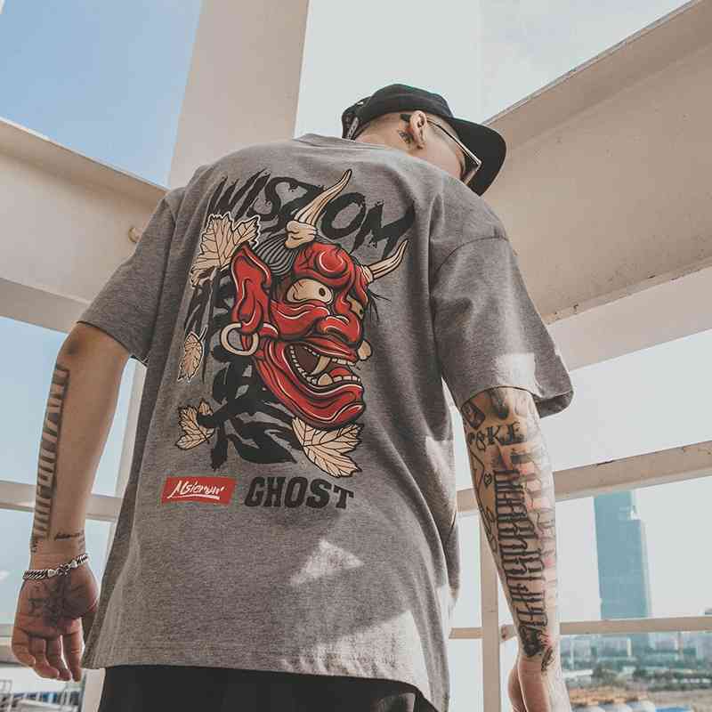 Speed lion | 2020 autumn new fashion brand funny cartoon personalized printing loose short sleeve T-shirt for men-image-702613168