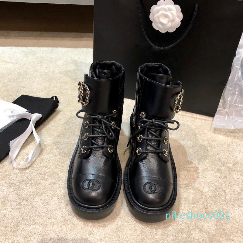 

Heavy duty Beige chunky platform boots leather lace-up shoes combat boot chains buckle low heel Martin booties ankle luxury designers brand, Ivory