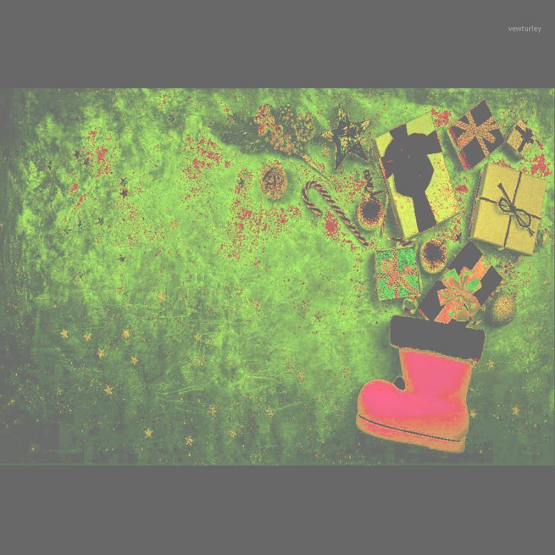 

Party Decoration Christmas Backdrop Red Shoes Stars Gift Box Pography Background Family Year Xmas Po Booth Studio Prop