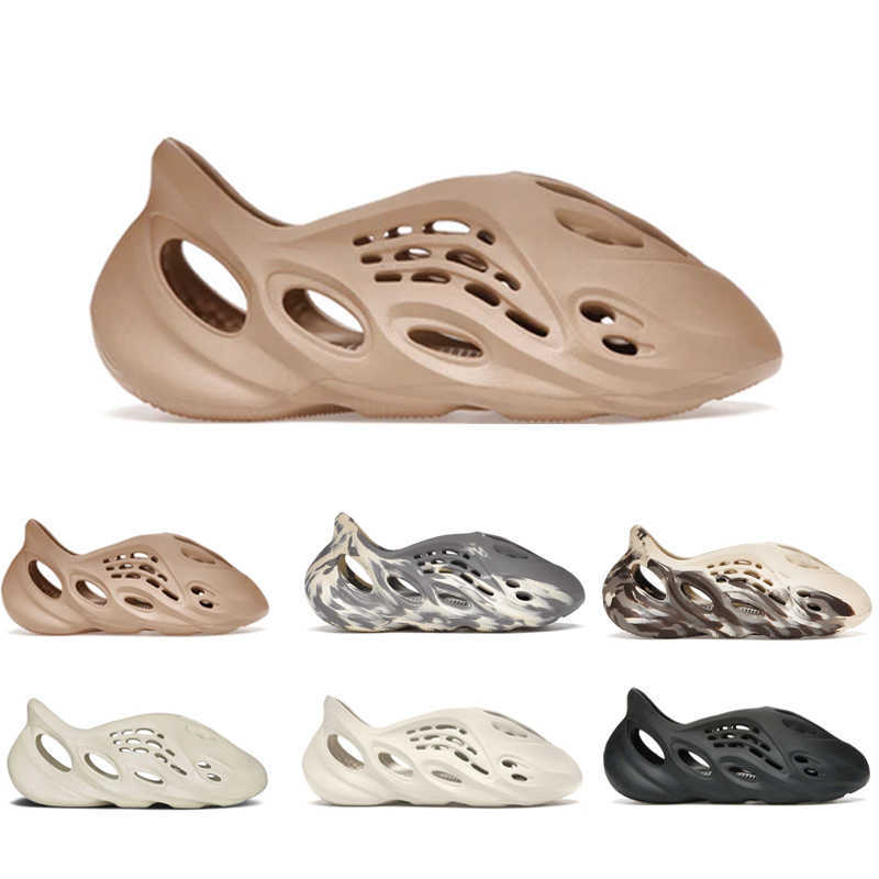 

2021 Foam Runner Slippers Cream Clay Moon Gray Mineral Blue Men Womens Sandals Ochre Ararat Sand With Box