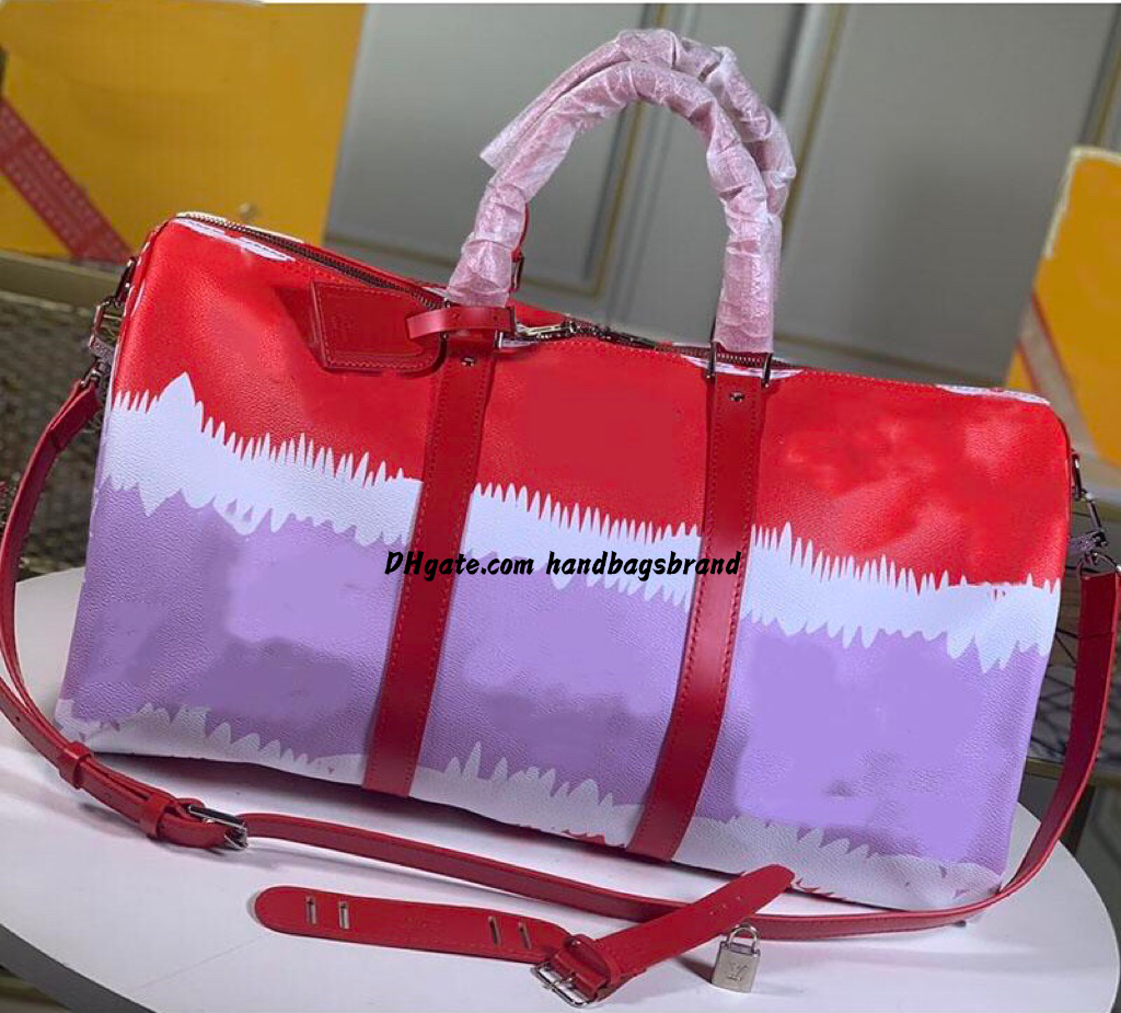 

Newest Global Limited capacitys Luxury designer handbagAirplane travel Bag designer leather duffel bag ladies large capacity totes men travel bags, 50*29*23cm