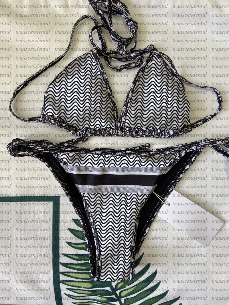 

Mix 6 styles Beach Swimsuit Printed Bikini Set Women Fashion Swimwear IN Stock Bandage Sexy Bathing Suits With pad tags Holiday Wear