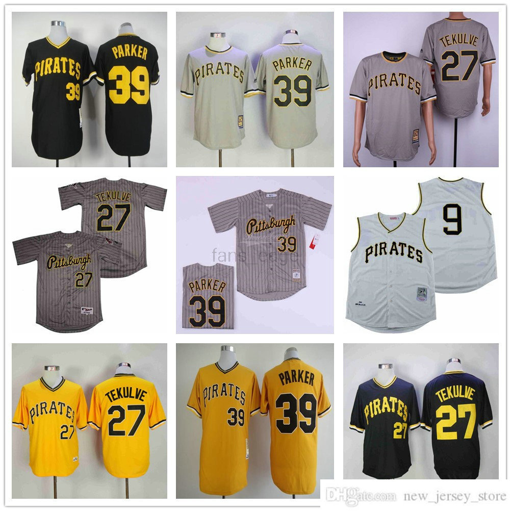 

Retro Baseball jersey mens 27 Kent Tekulve 39 Dave Parker 37 Chase De Jong Cotton Stitched jersey High Quality, As picture