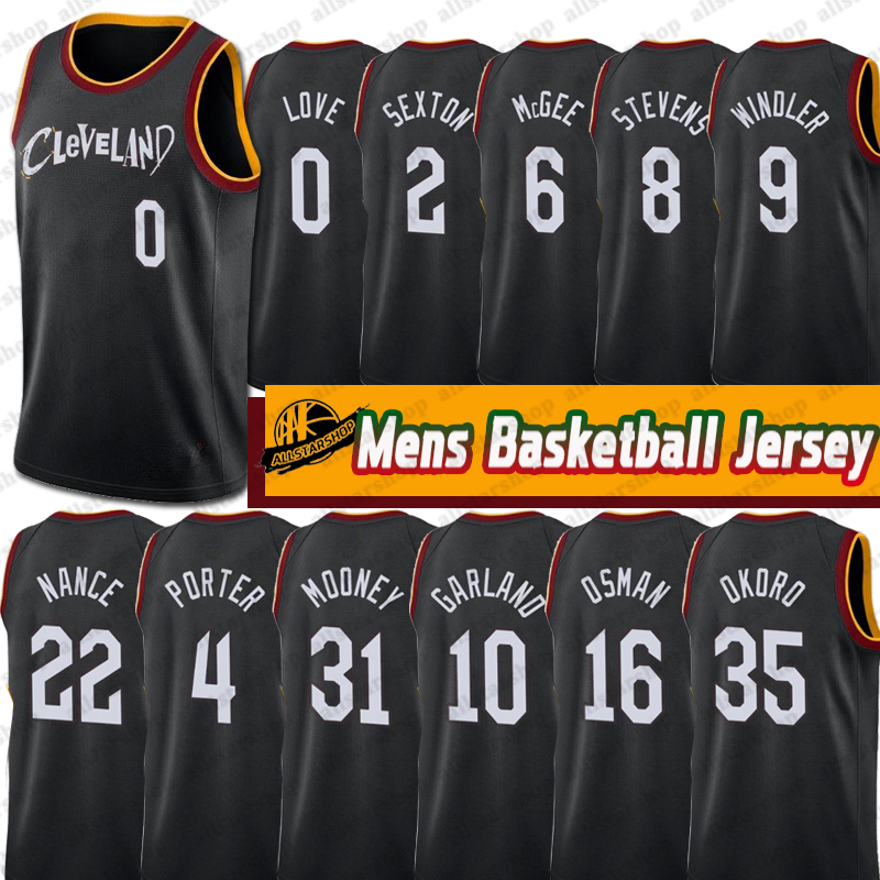 

2020-21 Mens Jerseys Collin Sexton Kevin Porter JaVale McGee Damyean Dotson Dylan Windler Dean Wade Lamar Stevens Basketball Jersey