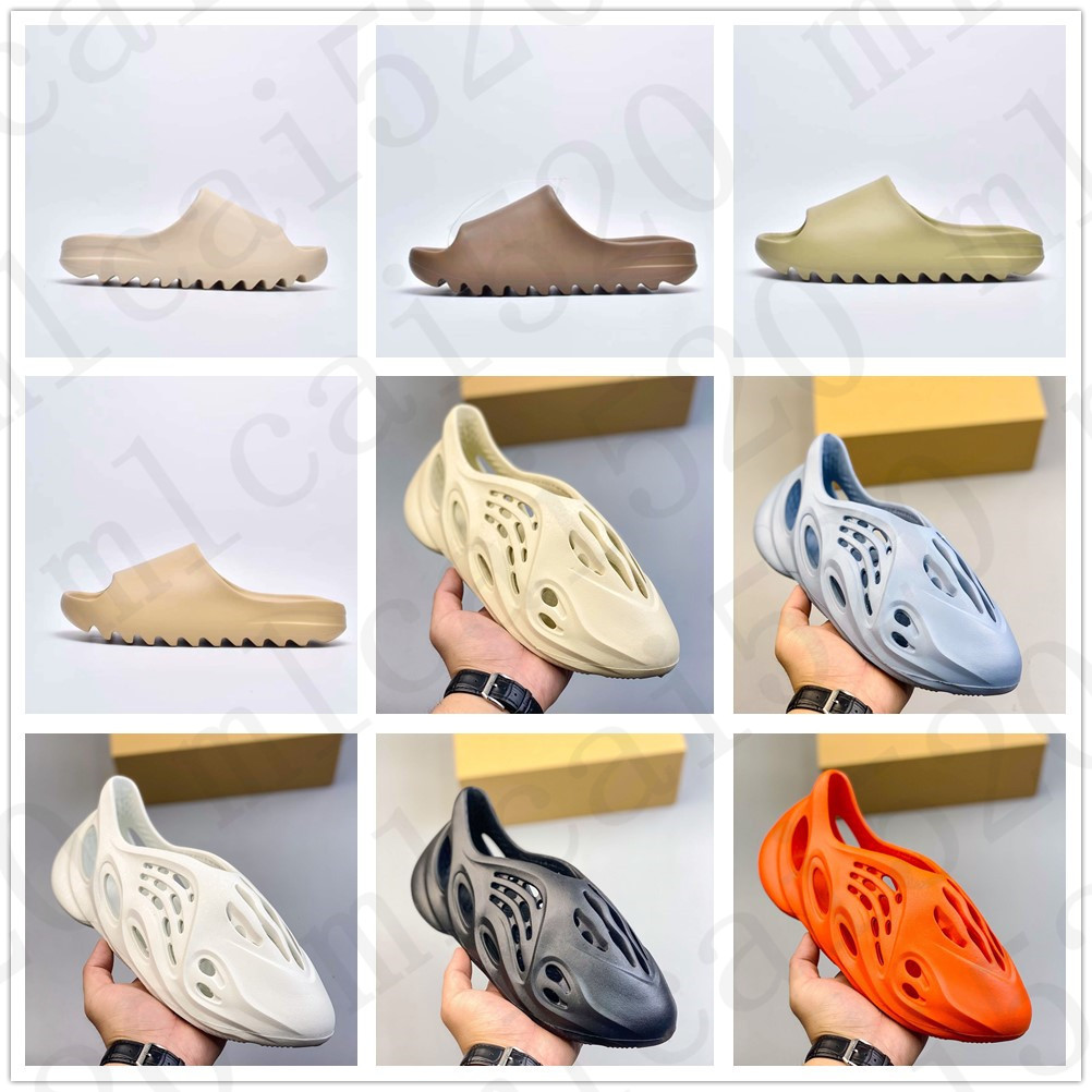 

Fishbone Sandals shoes Fashion slipper desert sand resin earth brown Summer Platform Sandale Foam Runner Triple Black White Bone Women Man Size, Other