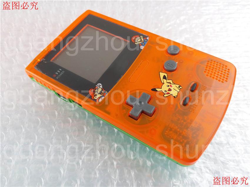 

Portable Game Players For Gameboy GBC Console Non-Backlit Clear Orange And Green Two Colors