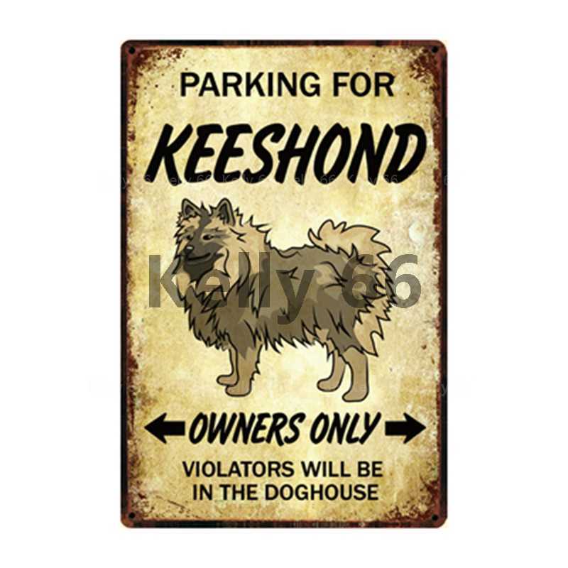 

Pet Dog Rules With Keeshond Havanese Bearded Collie Metal Sign Home Decor Bar Wall Art Painting 20*30 CM Size DG-45