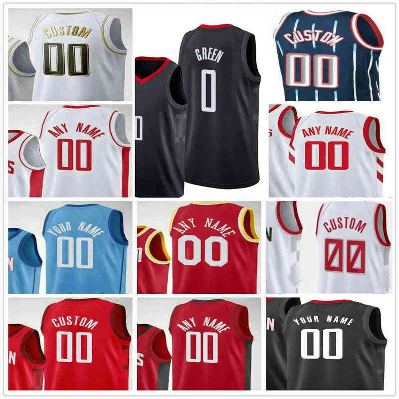 

Custom Rocketss Basketball Printed Jalen Green Jerseys Alperen Sengun Kevin Porter John Eric Wall Gordon Christian Wood Danuel House Jae, Colour 3