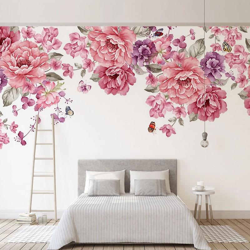 

Wallpapers Custom Mural Wallpaper 3D Stereo Rose Flowers Oil Painting Living Room TV Sofa Bedroom Home Decor Papel De Parede Wall Papers, As pic