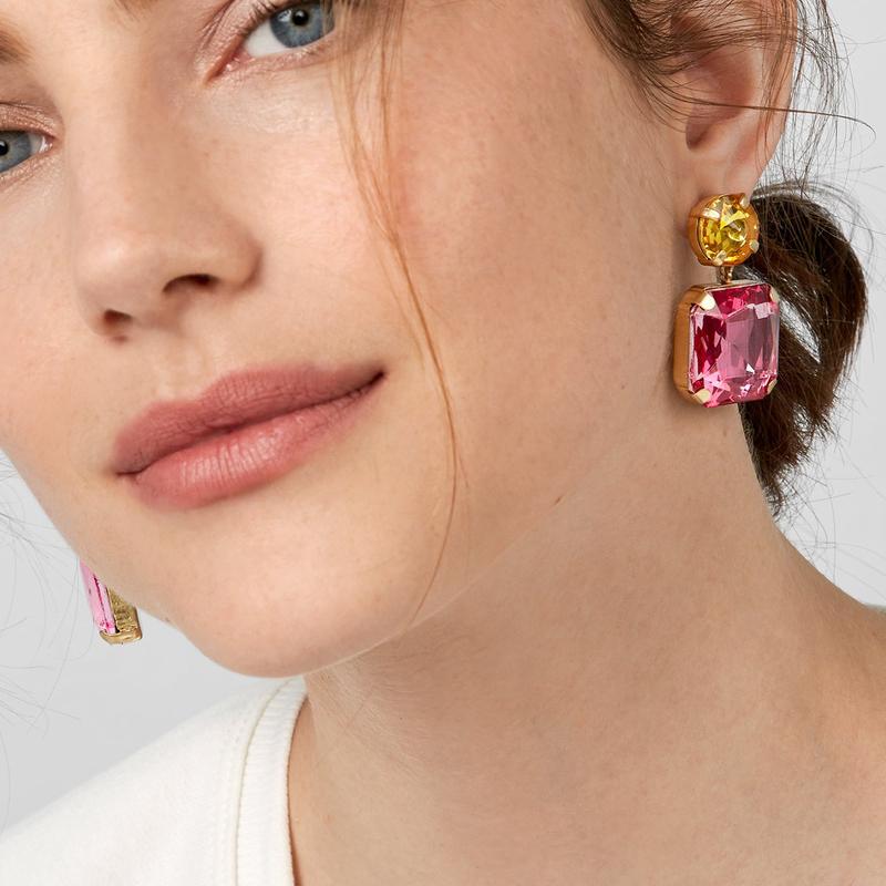 

Dangle & Chandelier Ethnic Geometric Earrings For Women Crystal Long Drop Jewelry Brincos Accessories