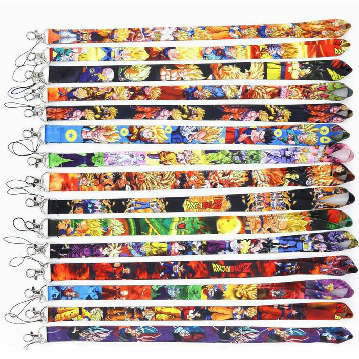 

Super Guku Vegeta Gohan Lanyard Key Chains Lanyards Neck Keys Straps for Phone Anime Collection Gift