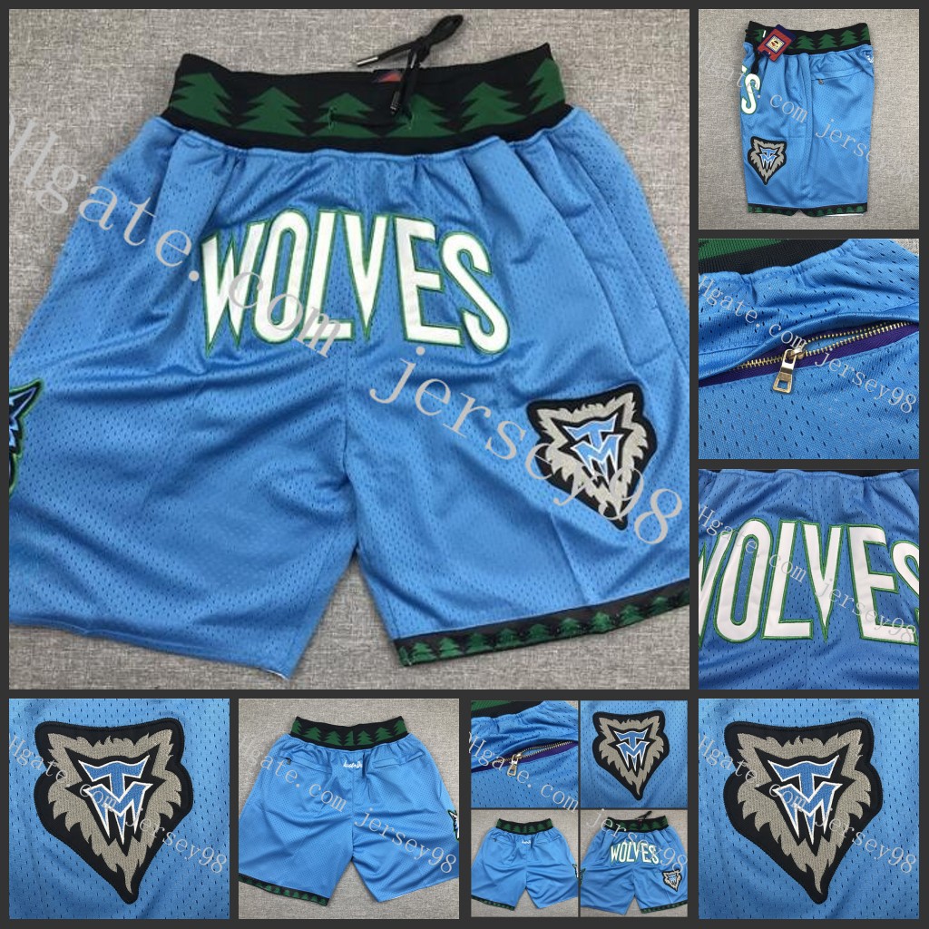 

MinnesotaTimberwolvesmen 1997-98 Men BasketballShorts, Black