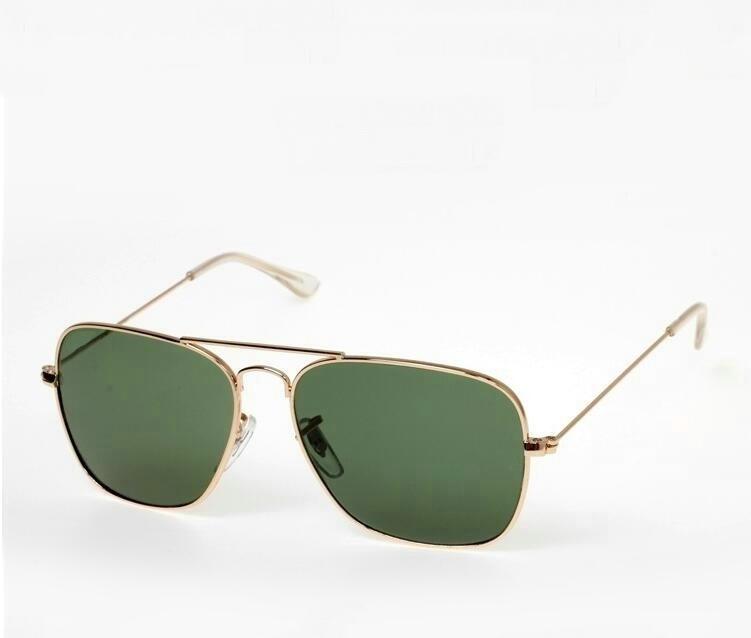 

Sunglasses 2021 Men Caravan Brand Alloy Flyer Gold Frame G15 Glasses Fashion Original Women