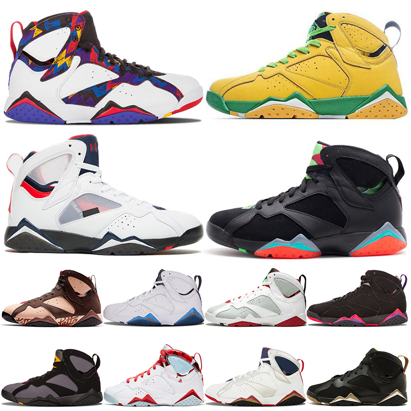 

Bordeaux VII JUMPMAN Patta X Ray Allen 7 7s Hare Mens Basketball Shoes Raptro Charcoal HareTopaz Mist PSGS Oregon Ducks Olymipc Blue Trainers Men Sneakers US 7-13, A7 hare