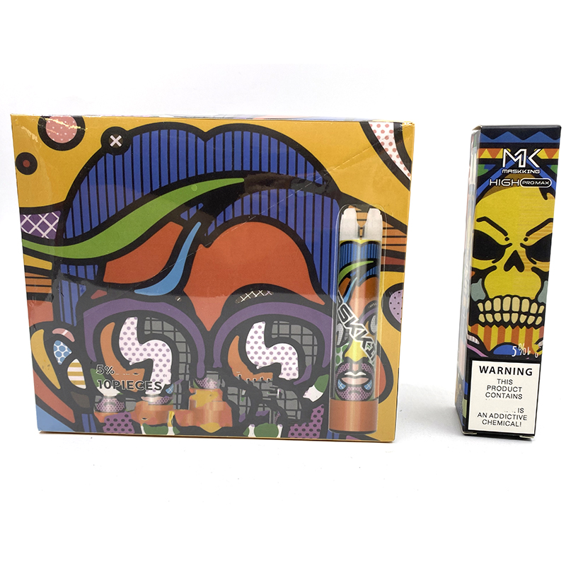 

Maskking Pro Max High GT Disposable E-cigarettes 1000Puffs 600mah 3.5ml 1500 Puffs 850mah 450mah 2ml Vape Kit
