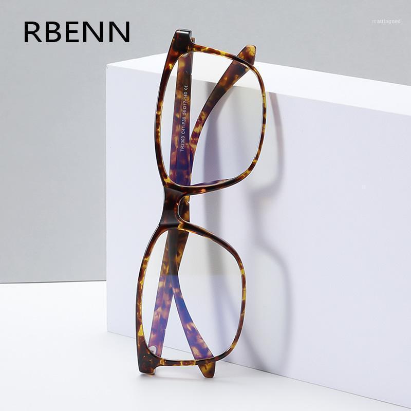 

Sunglasses RBENN Custom Myopia Anti BLue Light Computer Women Glasses Men TR90 Square Harmful Rays Blocking Eyeglasses Gaming Eyewear UV4001