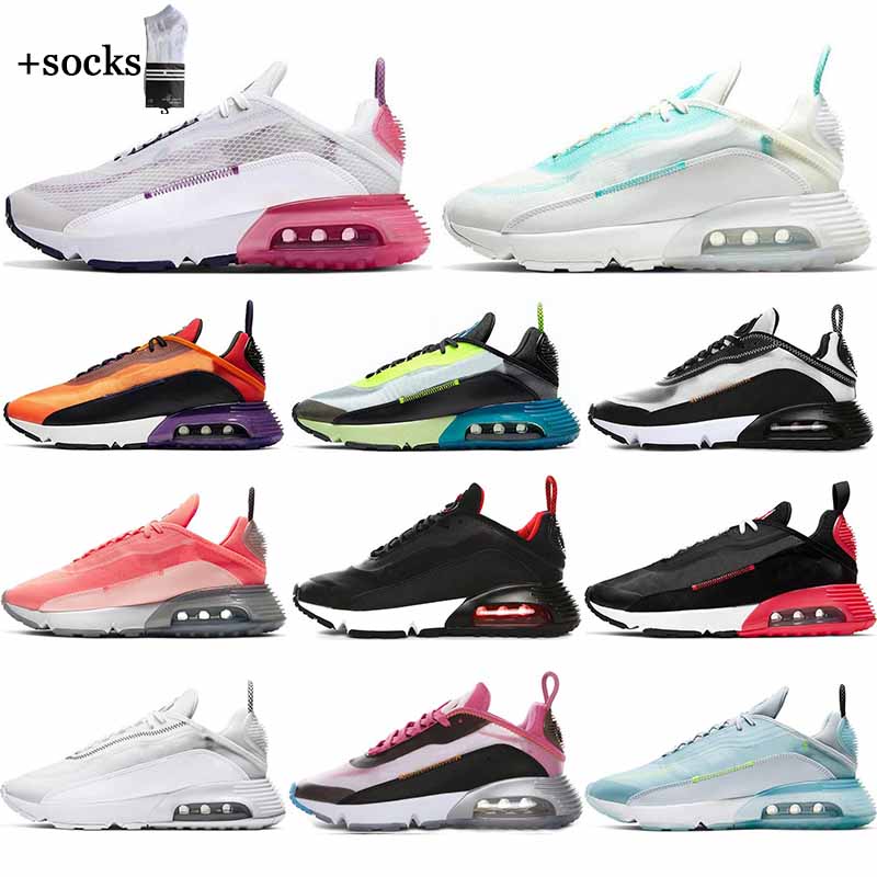 

2090s running shoes women men Black Anthracite USA Oreo Platinum Watermelon Purple Mens Trainers 2090 breathable sports sneakers 36-45, #15 item