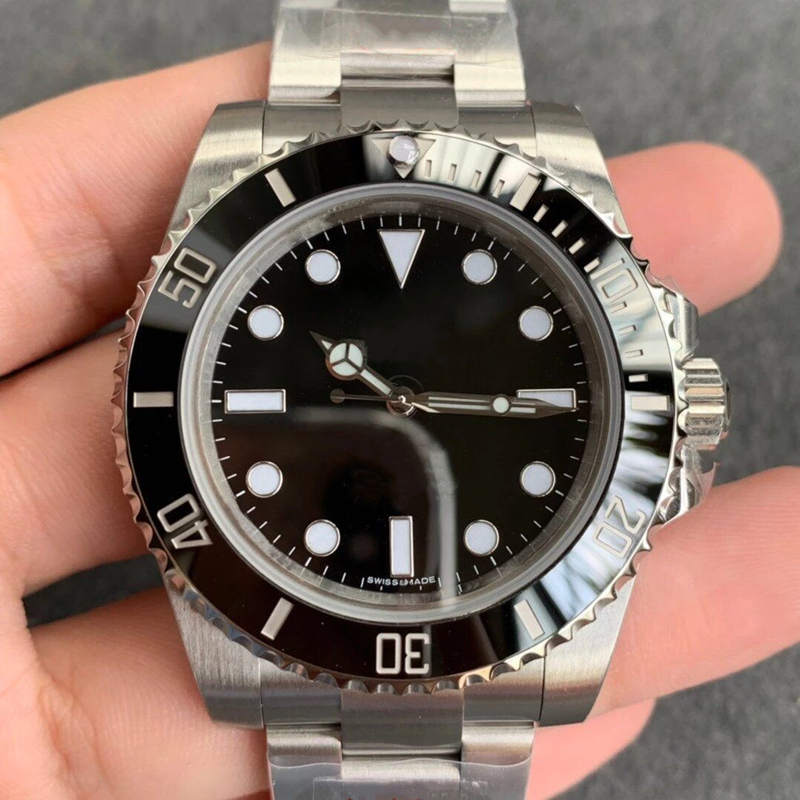 

Men's business automatic mechanical watch, 40MM waterproof leisure sports stainless steel folding button, Slivery;brown