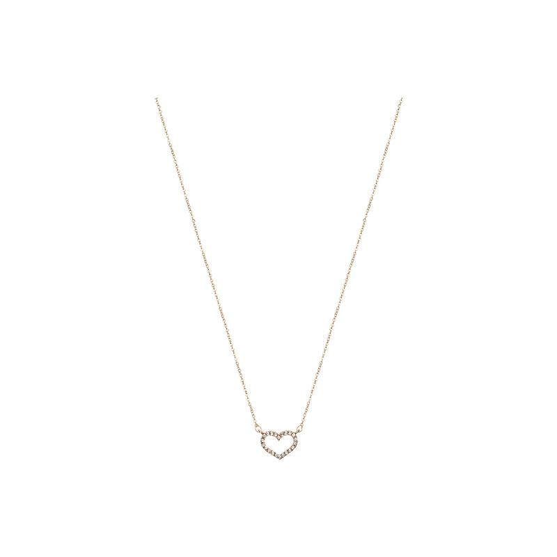 

Pendant Necklaces Xinwei Wholesale Rose Gold Necklace Female Love Clavicle Chain Simple Personality Peach Heart Sweet