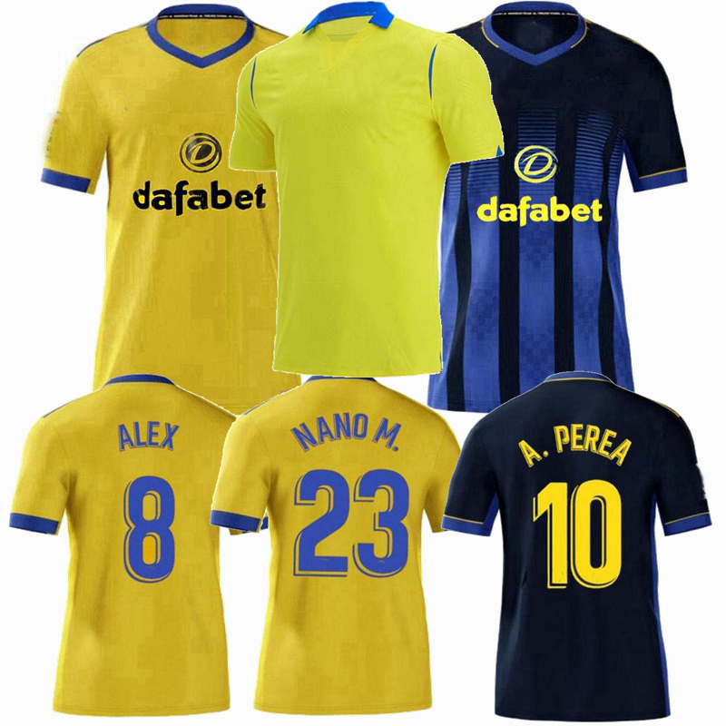 

Cadiz 2021 2022 Soccer Jerseys CF home away A.Negredo A.PEREA 20 21 22 football shirt, Home 21/22