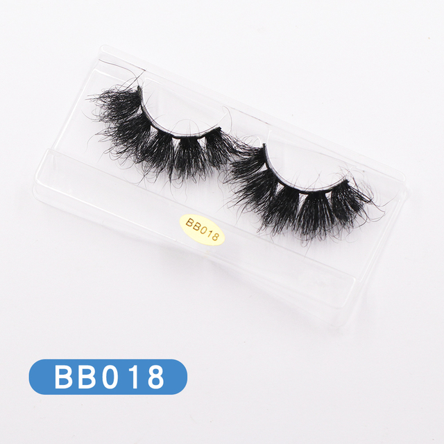 

Wholesale 3D Real Mink Eyelashes Handmade Lashes Make Up Tools Eyelash Extension DD Curl For Beauty