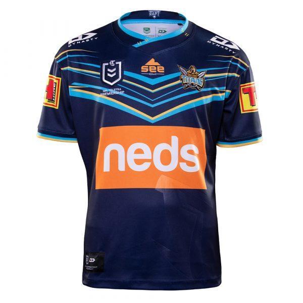 

2021 GOLD COAST TITANS HOME JERSEY size S-M--XL-XXL-3XL-4XL-5XL, Black;gray