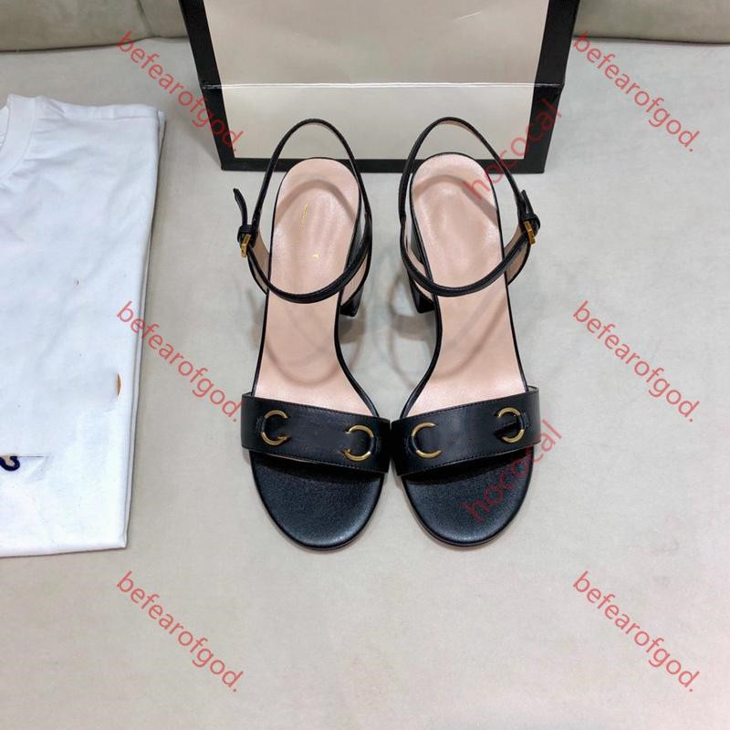 

2021 7cm Original logo Europeanluxurioustyle ladies summer gold silver high heel sandals brand gold-plated cage bottom sandals, Black;red