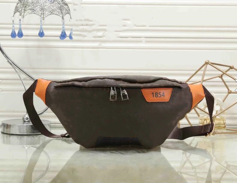 

High quality Brown floral Print handmade fashion Waist Bags men sling bag cross body messenger 4 colors outdoor women pack chest, Customize